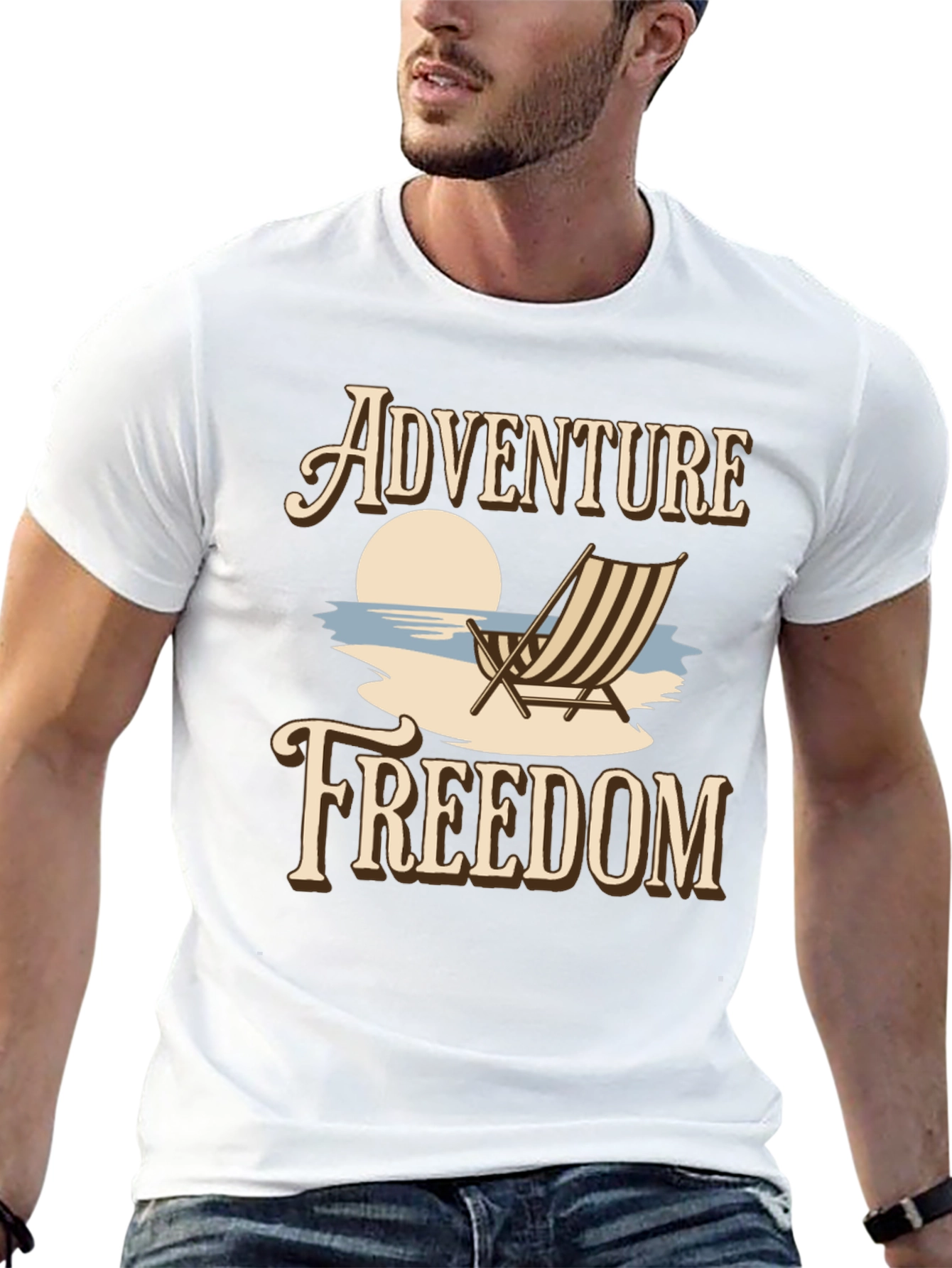 Adventure Freedom Graphic T-Shirt - Beach Vibes