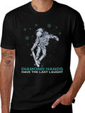 Astronaut Skateboard T-Shirt Diamond Hands