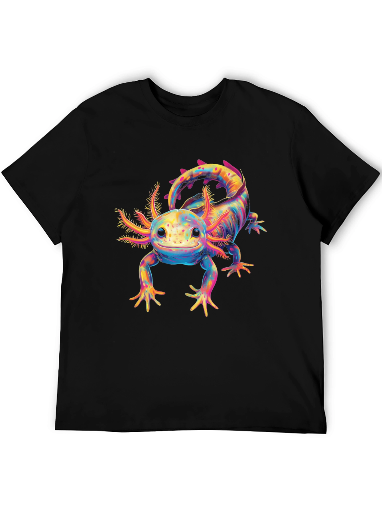 Axolotl Graphic T-Shirt - Colorful Salamander Tee