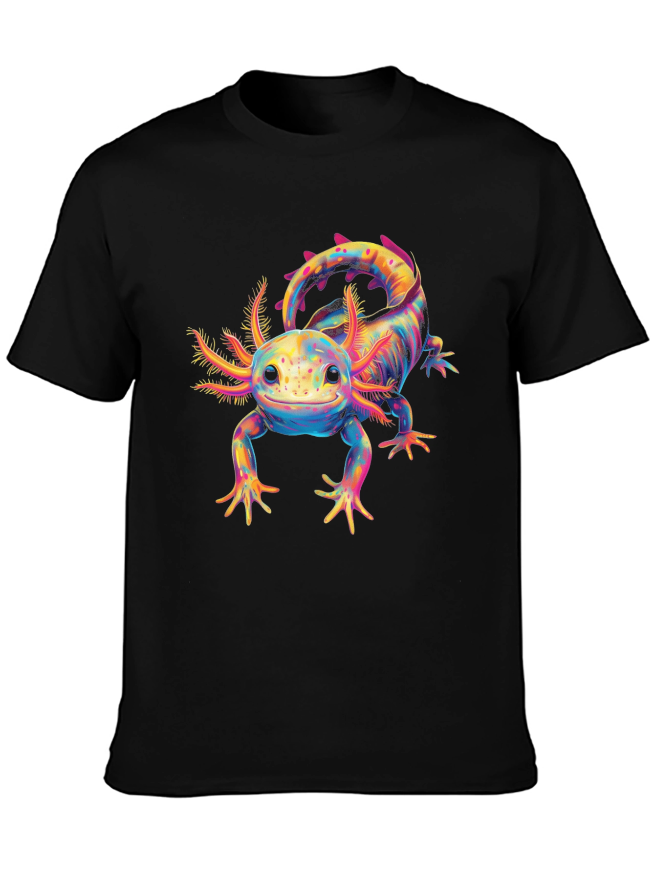 Axolotl Graphic T-Shirt - Colorful Salamander Tee