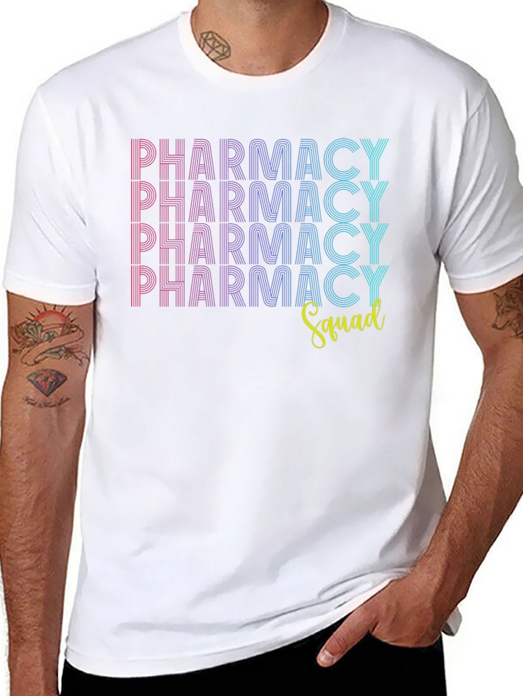 Pharmacy Squad Graphic Tee - Trendy & Comfortable