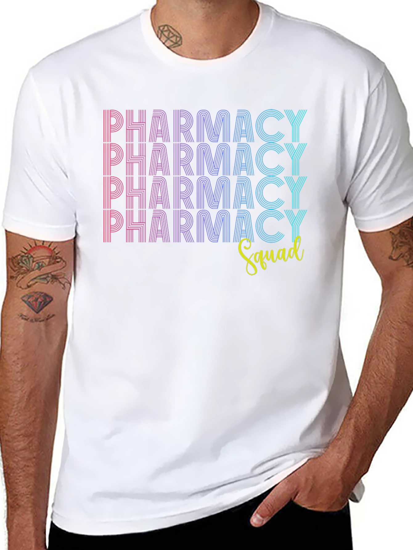 Pharmacy Squad Graphic Tee - Trendy & Comfortable