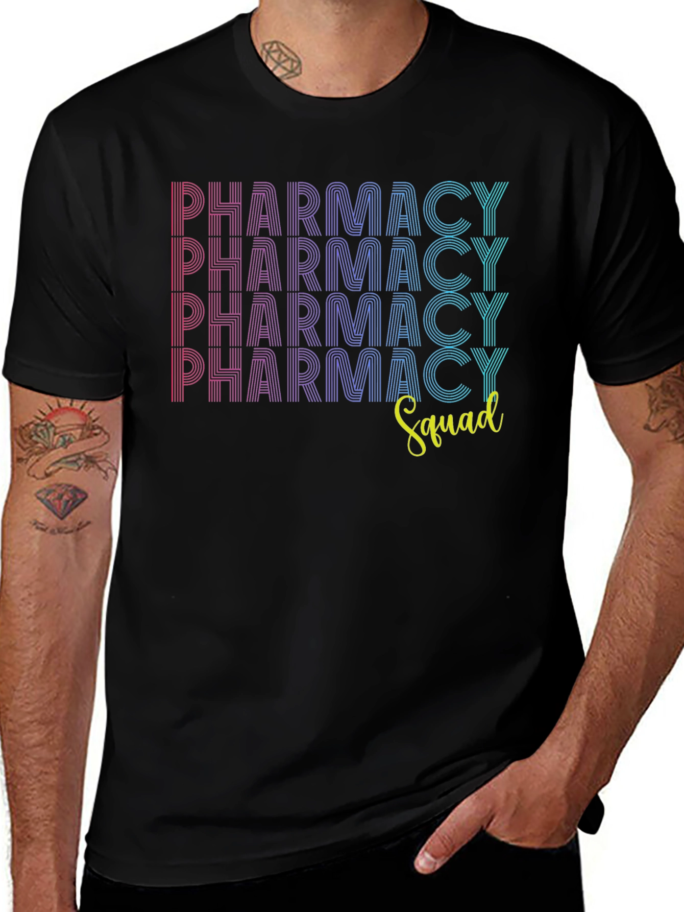 Pharmacy Squad Graphic Tee - Trendy & Comfortable