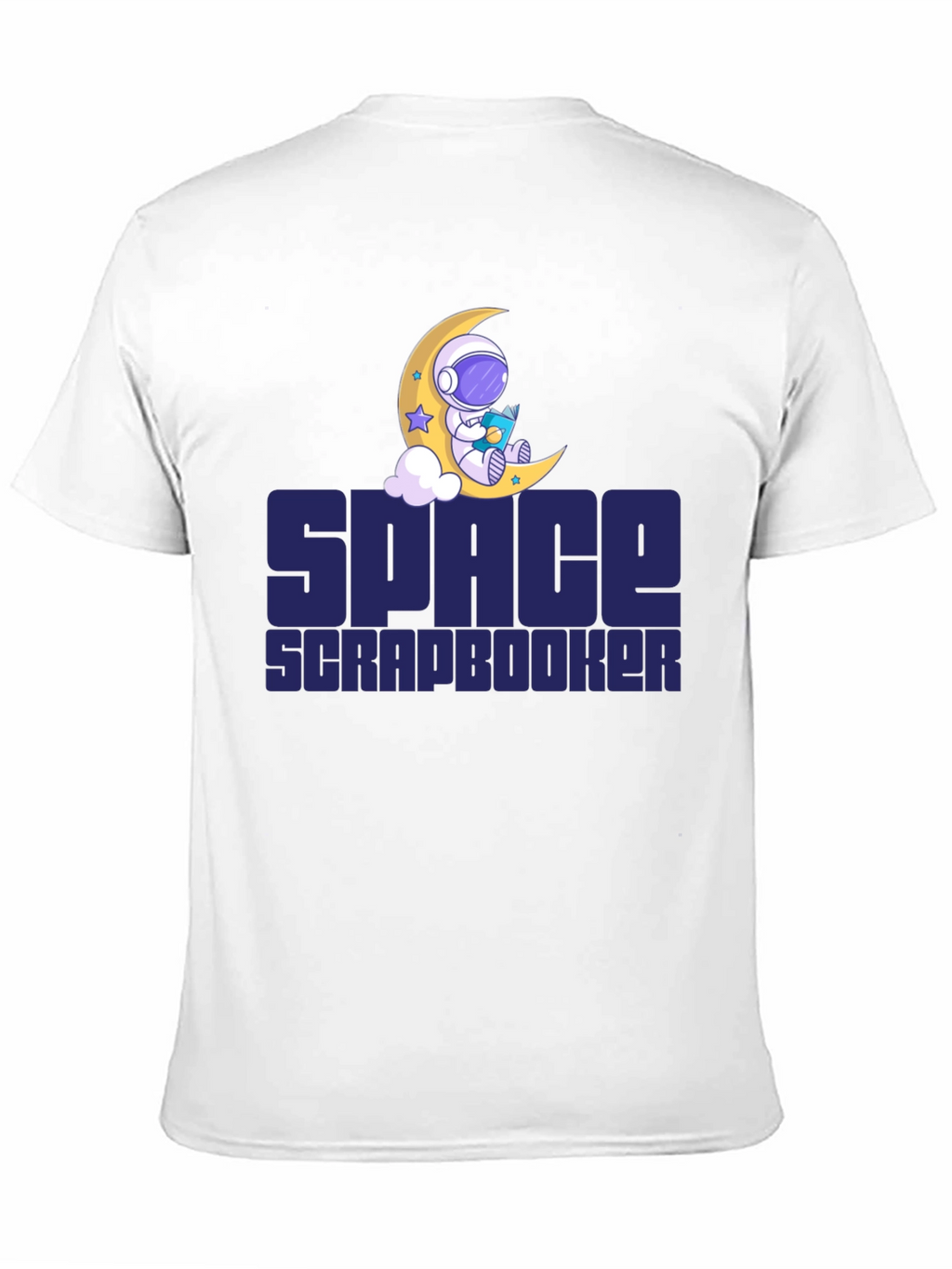 Space Scrapbooker T-Shirt - Astronaut Moon Design