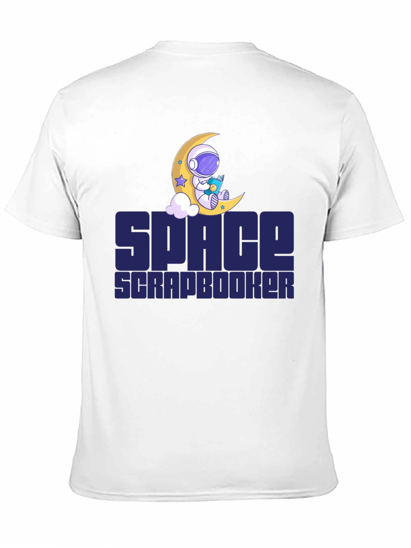 Space Scrapbooker T-Shirt - Astronaut Moon Design