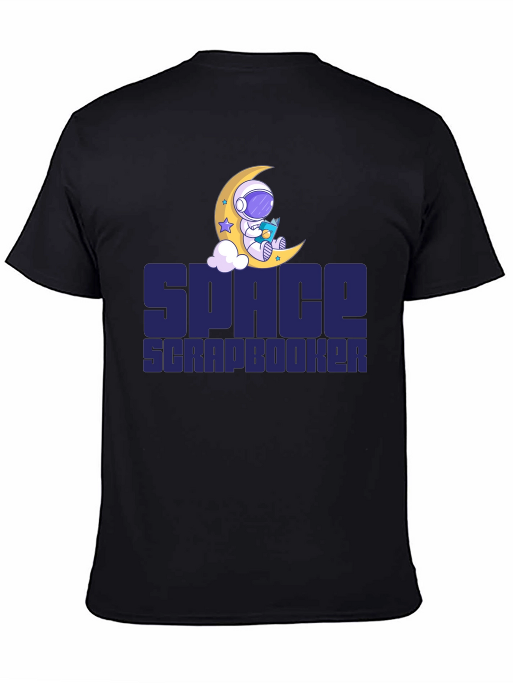 Space Scrapbooker T-Shirt - Astronaut Moon Design