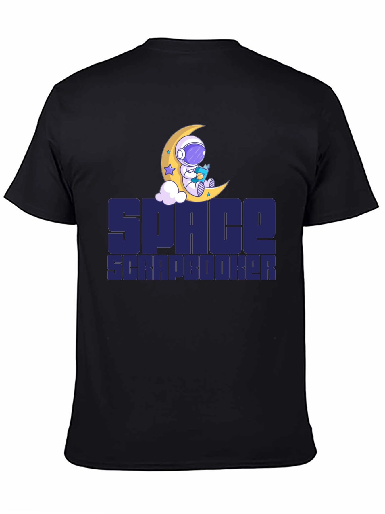 Space Scrapbooker T-Shirt - Astronaut Moon Design