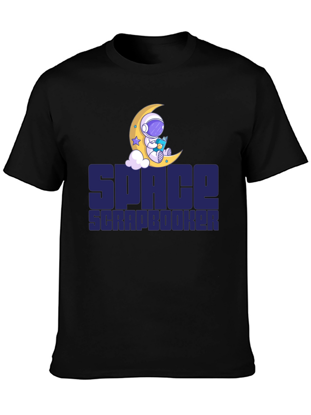 Space Scrapbooker T-Shirt - Astronaut Moon Design