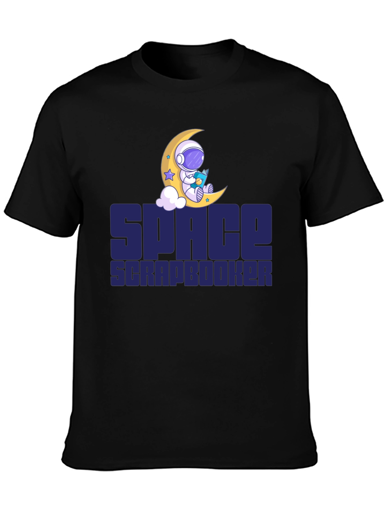 Space Scrapbooker T-Shirt - Astronaut Moon Design