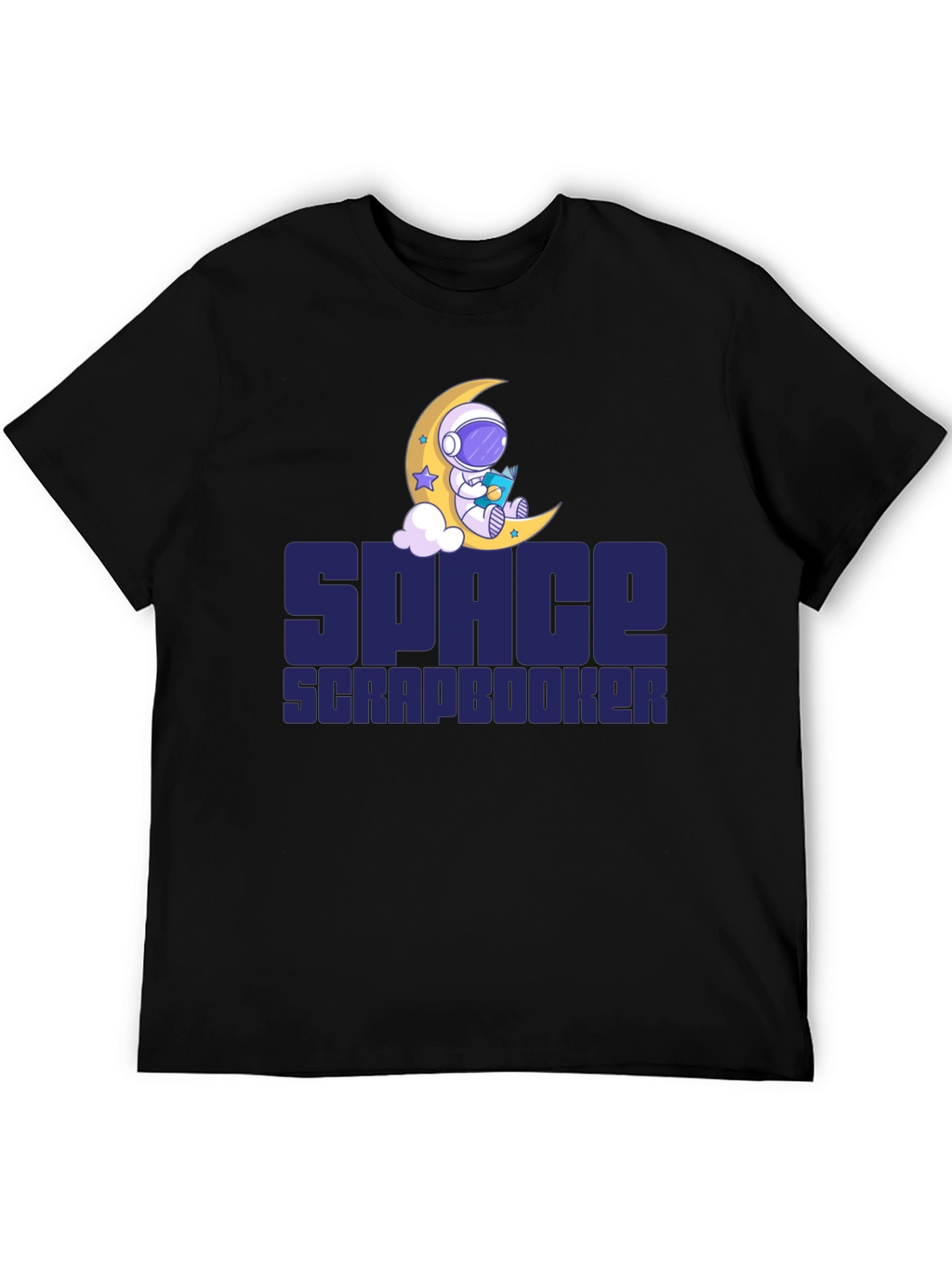 Space Scrapbooker T-Shirt - Astronaut Moon Design