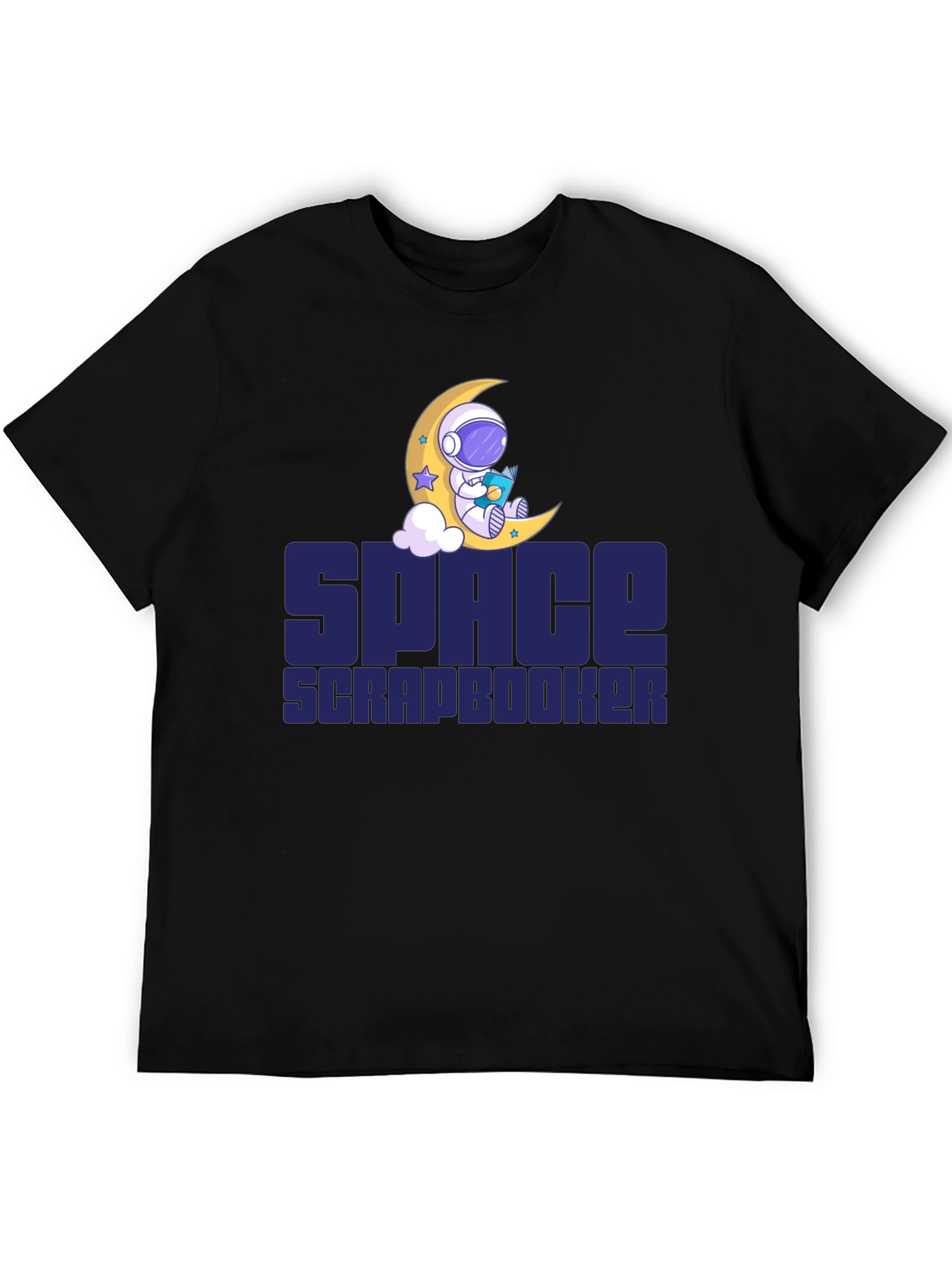 Space Scrapbooker T-Shirt - Astronaut Moon Design