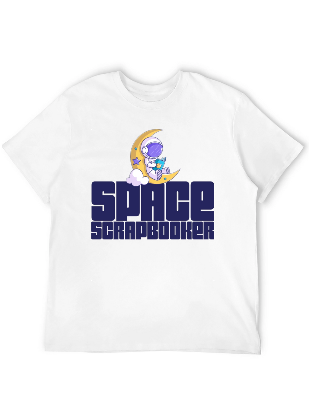 Space Scrapbooker T-Shirt - Astronaut Moon Design