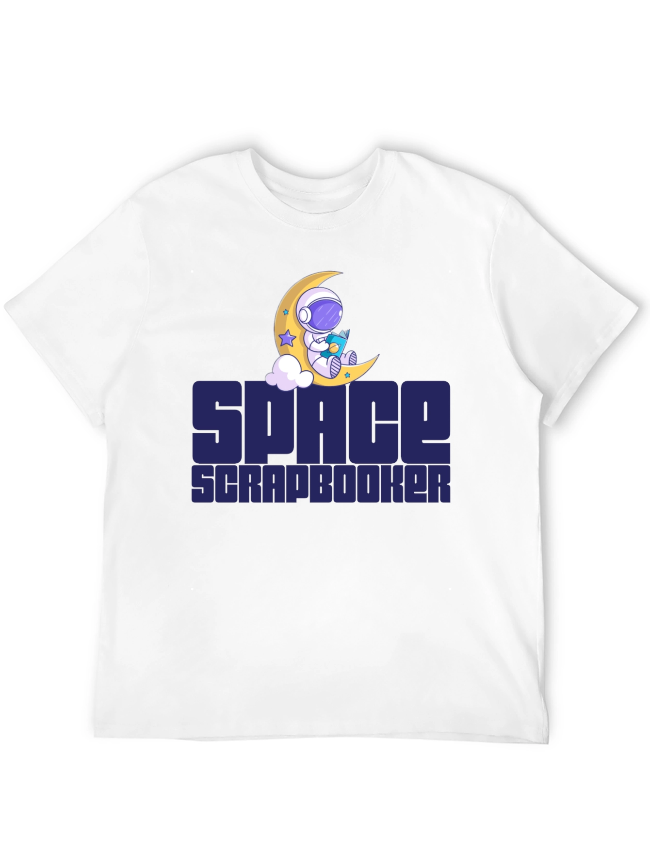 Space Scrapbooker T-Shirt - Astronaut Moon Design