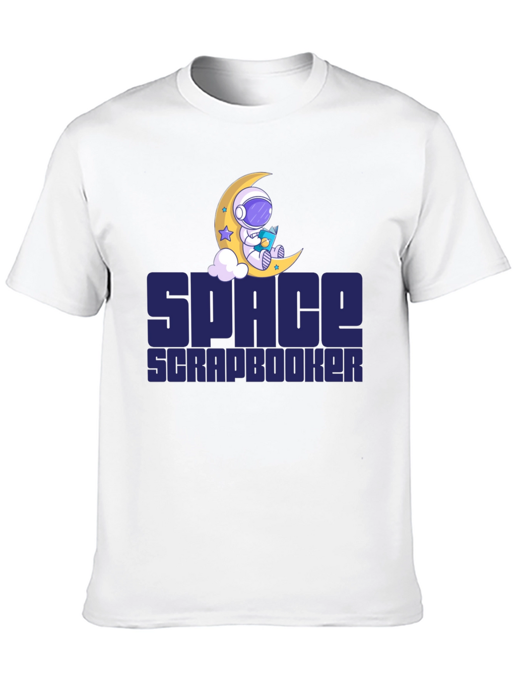 Space Scrapbooker T-Shirt - Astronaut Moon Design