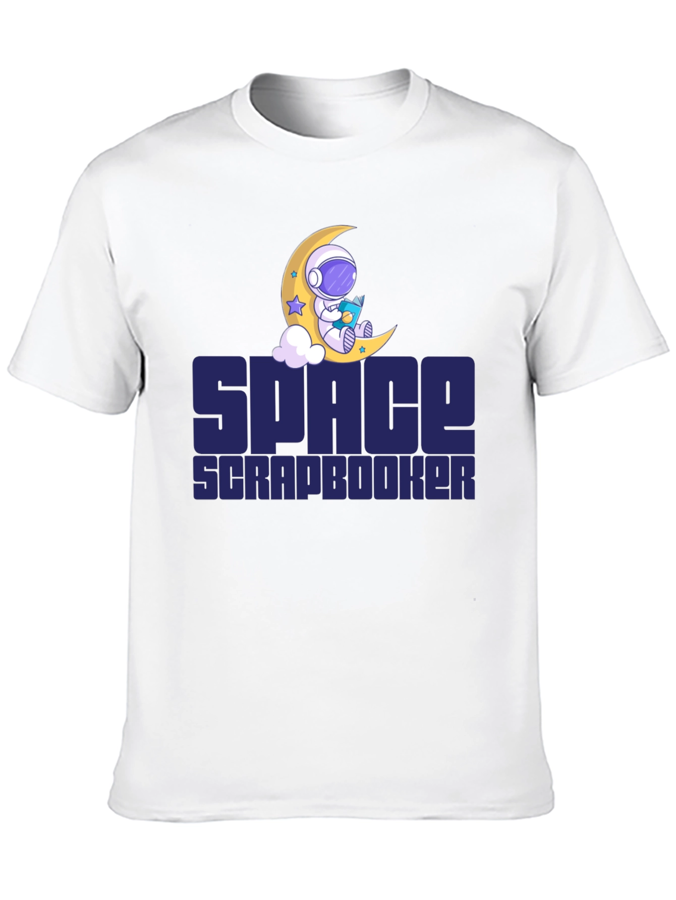 Space Scrapbooker T-Shirt - Astronaut Moon Design