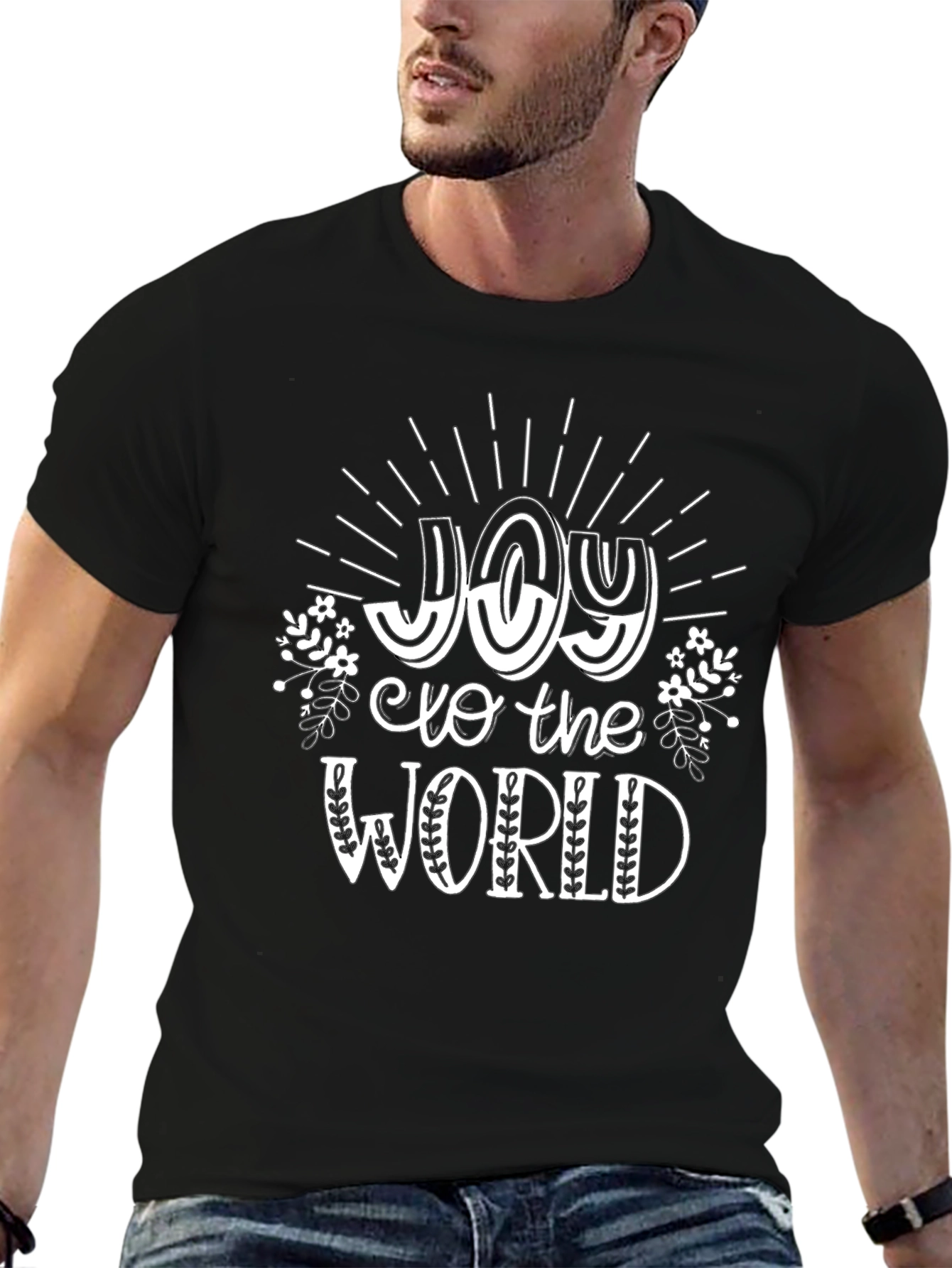Joy to the World Black Graphic Tee