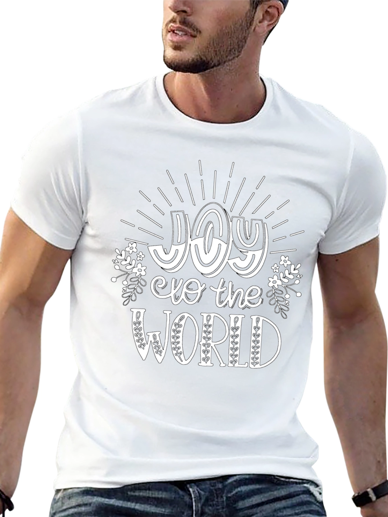 Joy to the World Black Graphic Tee