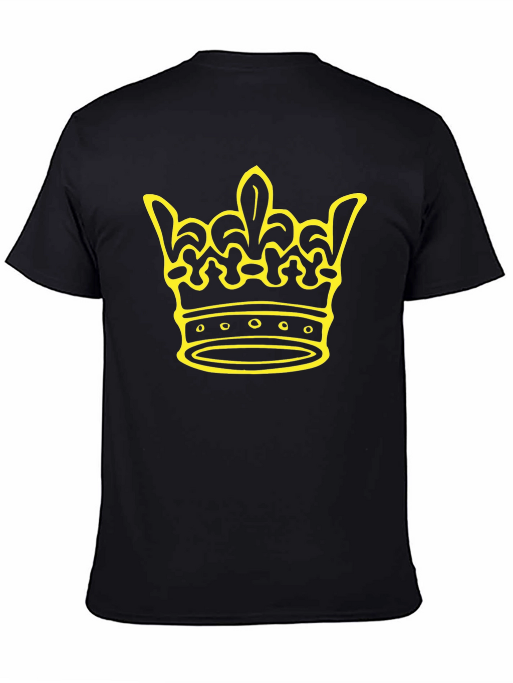 Crown Graphic Tee - Black Cotton Blend
