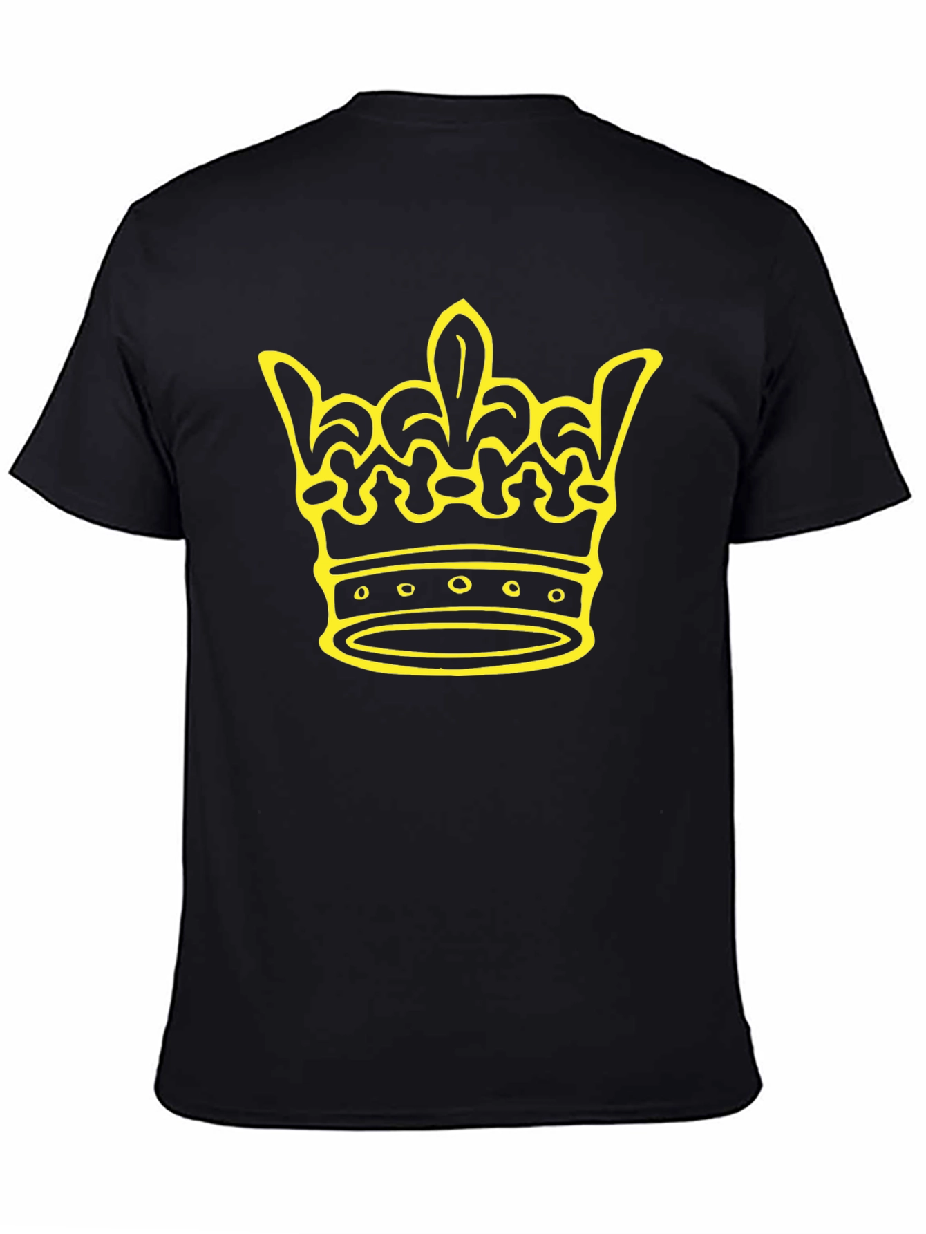 Crown Graphic Tee - Black Cotton Blend