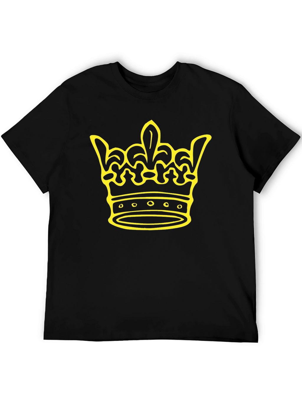 Crown Graphic Tee - Black Cotton Blend