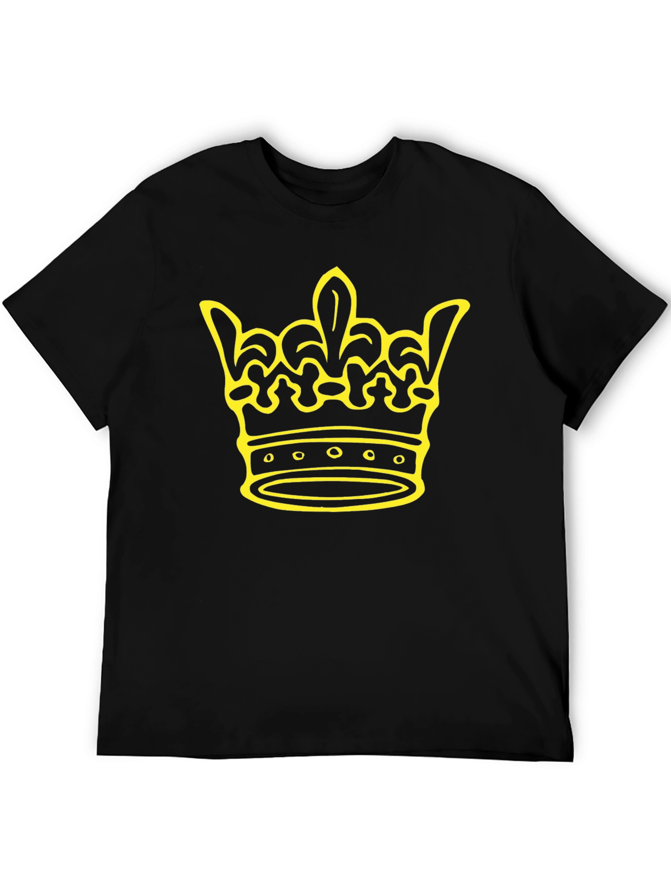 Crown Graphic Tee - Black Cotton Blend