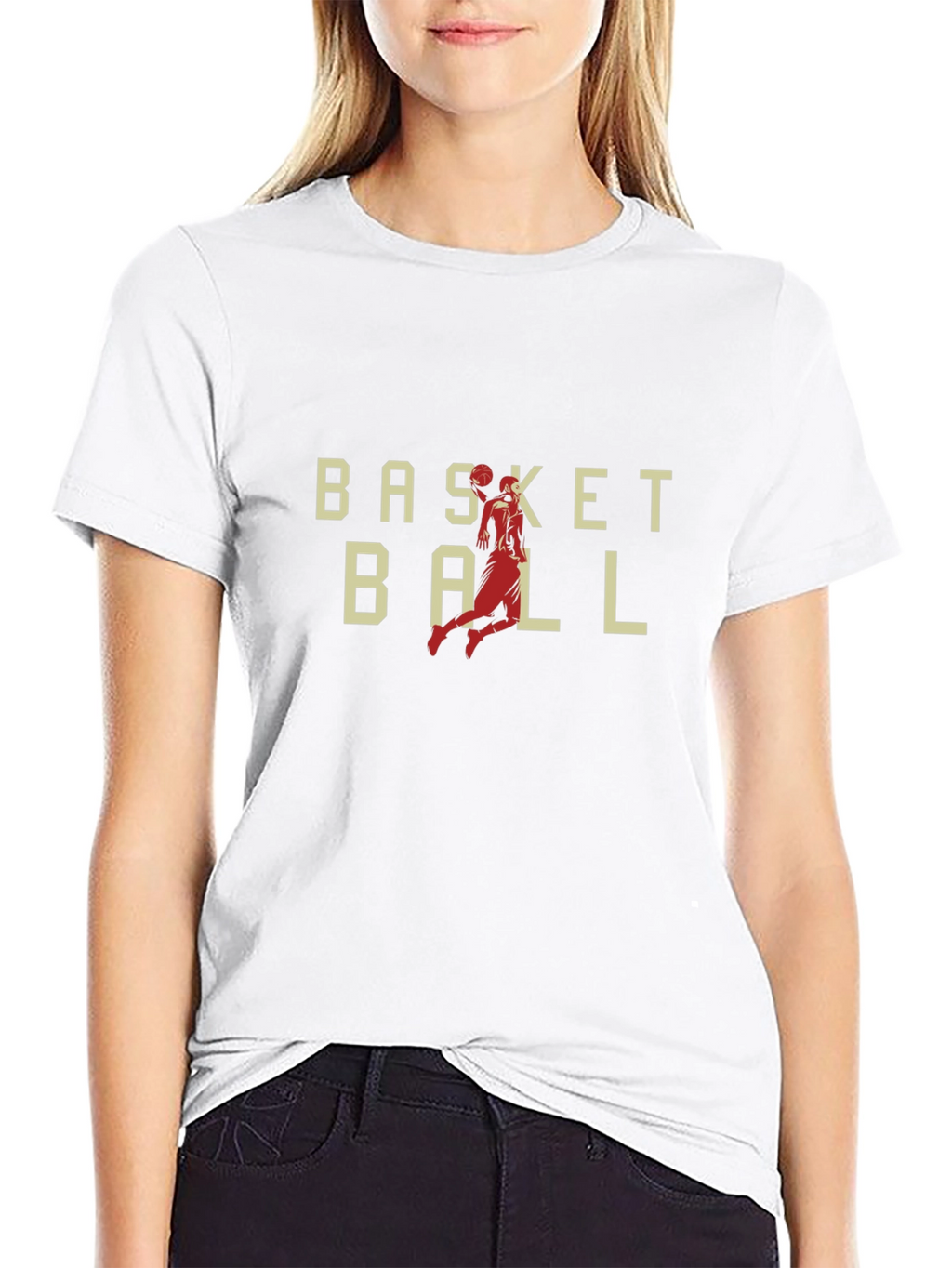 Basketball Graphic Print Tee