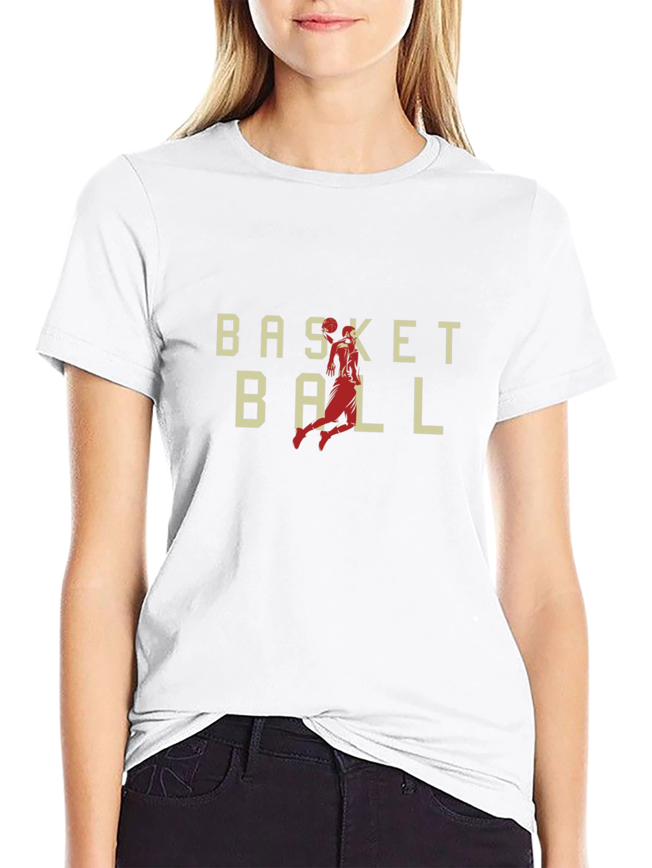 Basketball Graphic Print Tee
