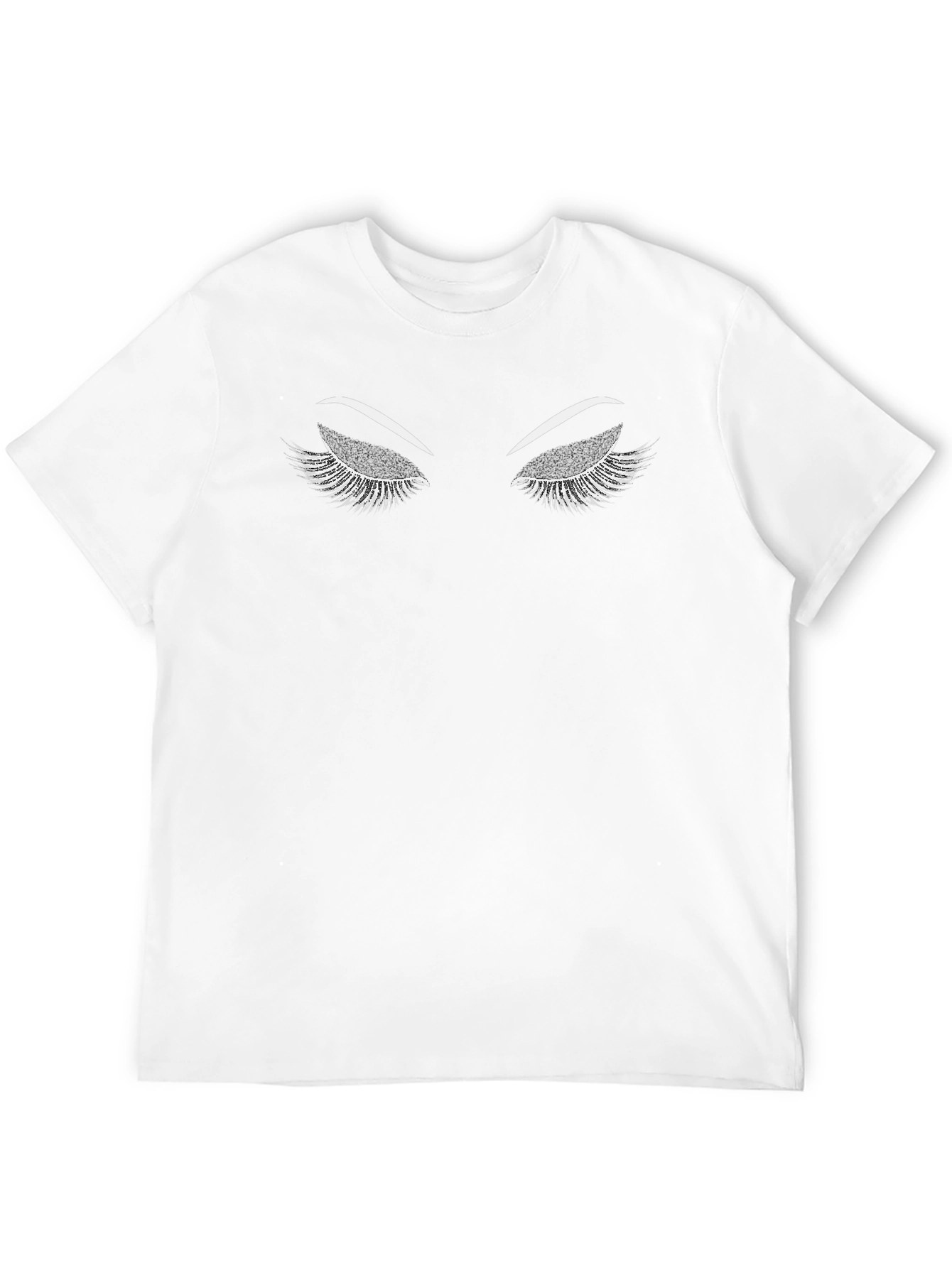 Eyelash Graphic Tee - Stylish Black Shirt
