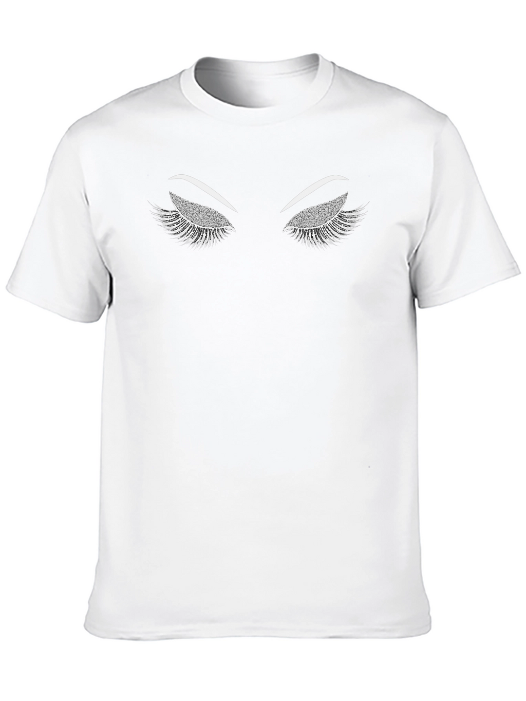 Eyelash Graphic Tee - Stylish Black Shirt