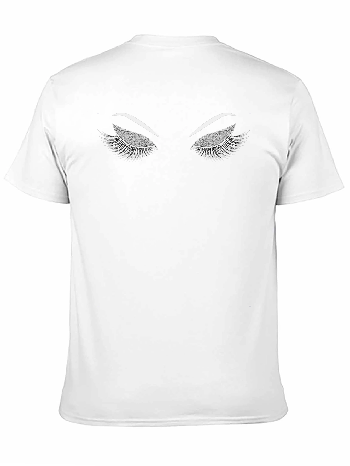 Eyelash Graphic Tee - Stylish Black Shirt