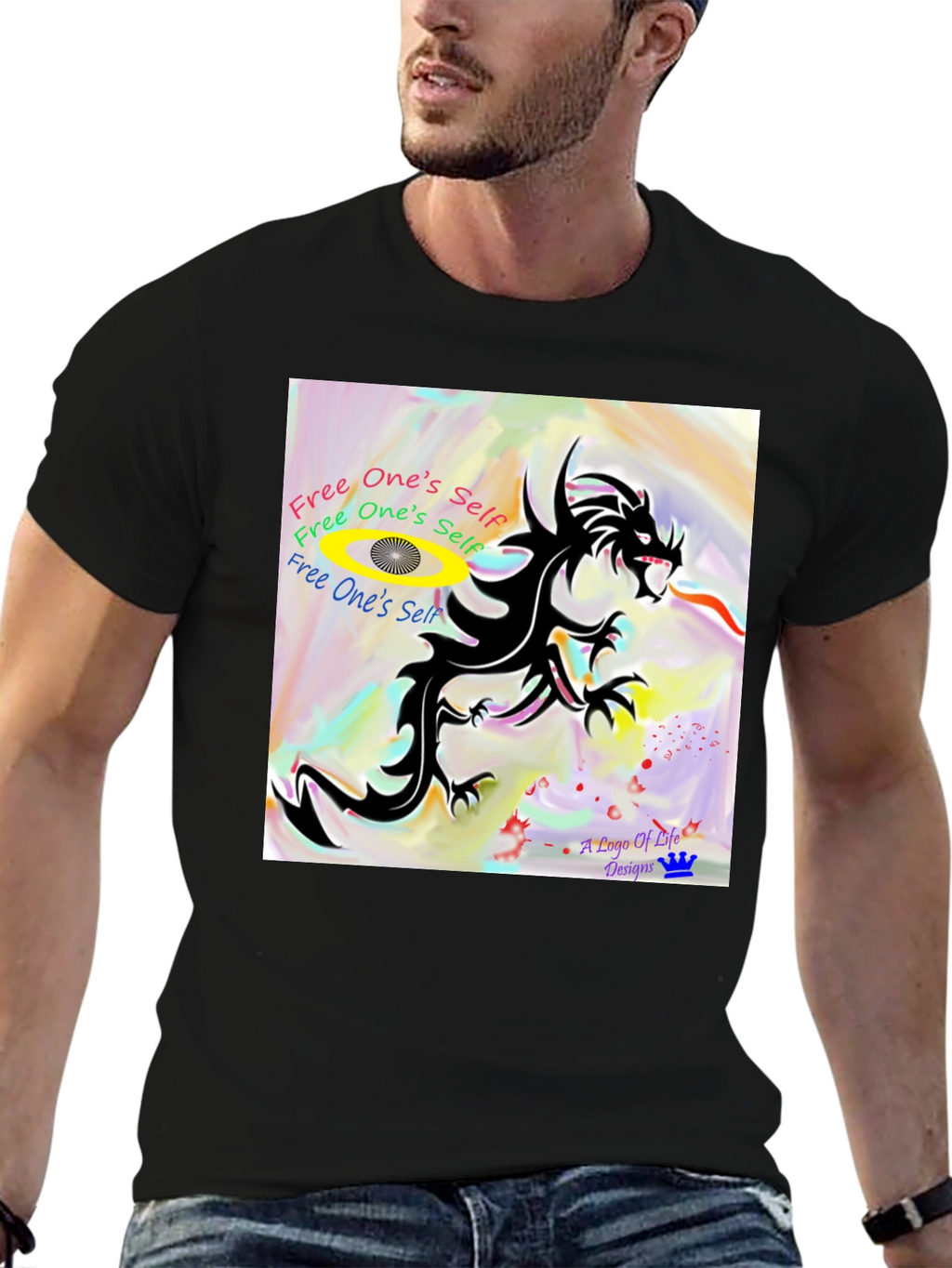 Dragon Graphic Tee - Free Your Spirit