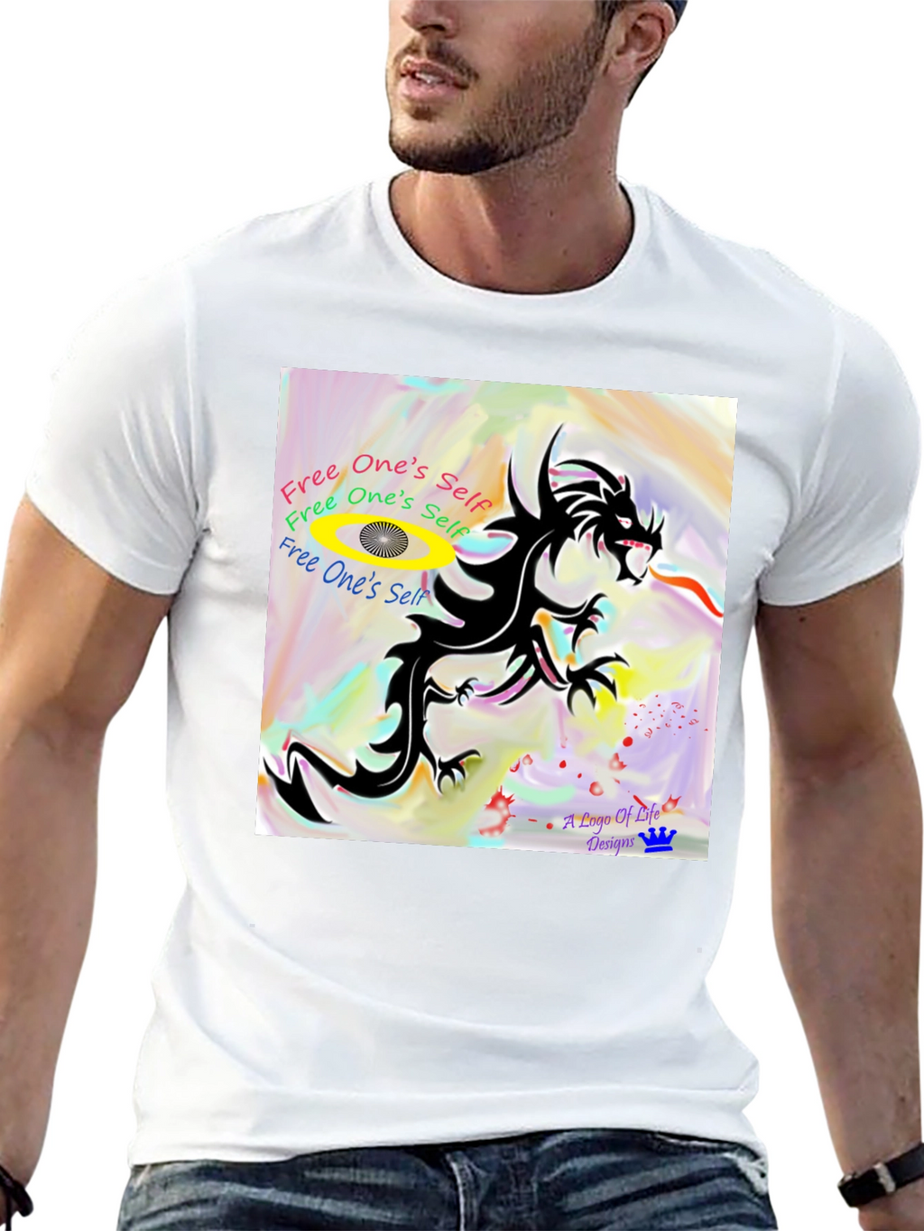 Dragon Graphic Tee - Free Your Spirit