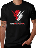 Fire Hedgehog Graphic T-Shirt