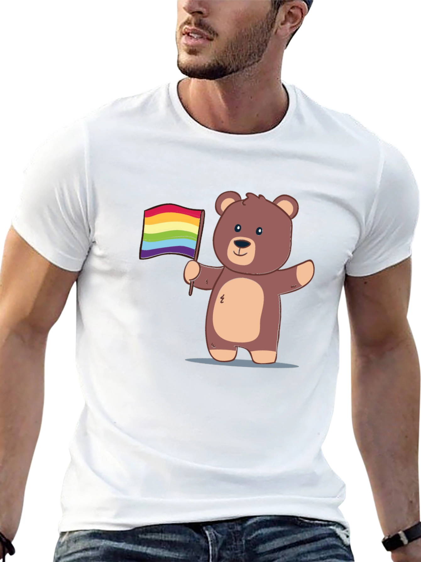 Pride Bear T-Shirt - Cute Cartoon Graphic Tee