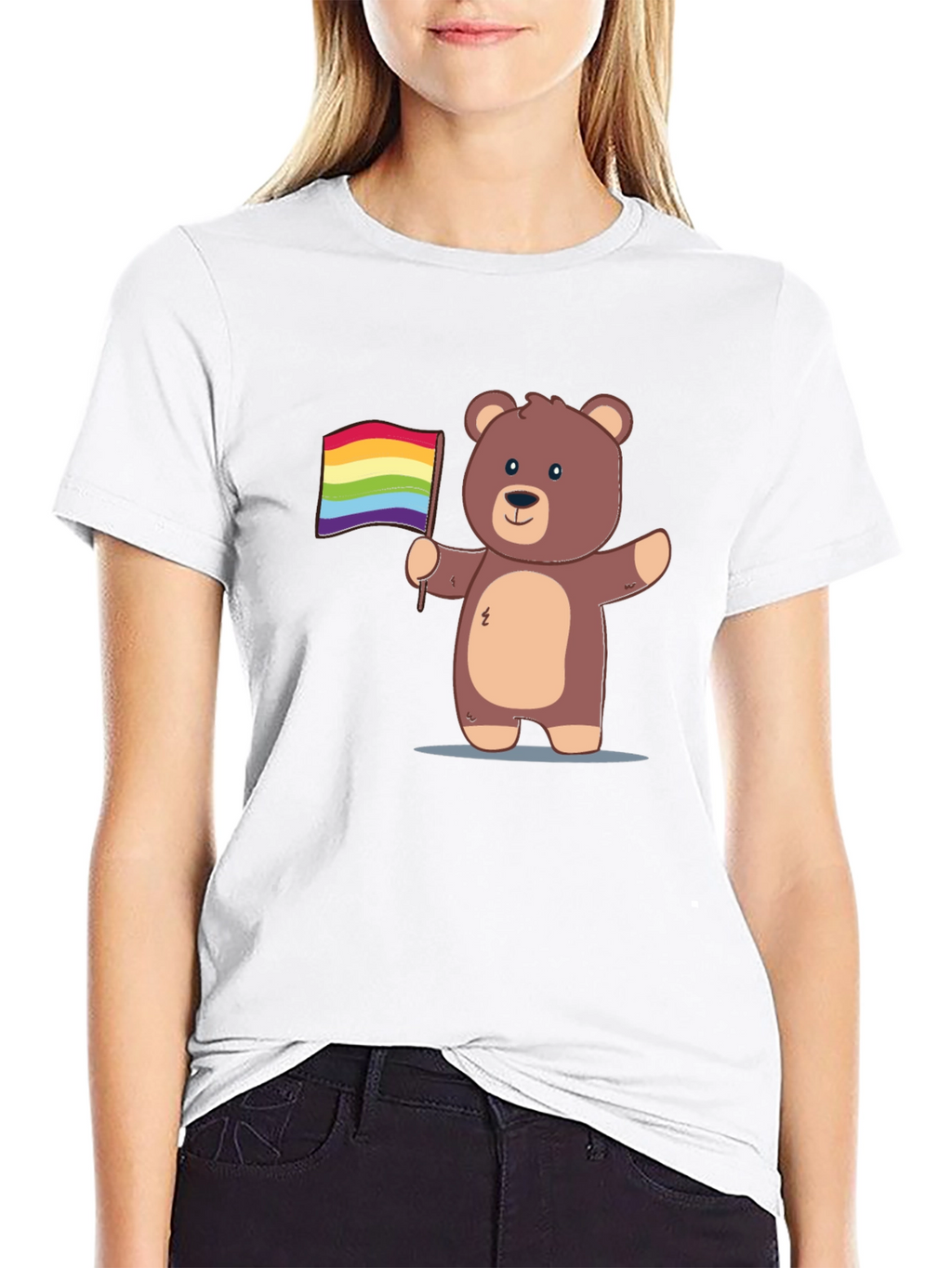Pride Bear T-Shirt - Cute Cartoon Graphic Tee