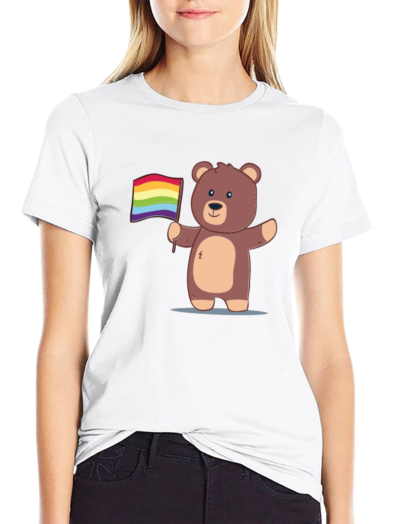 Pride Bear T-Shirt - Cute Cartoon Graphic Tee