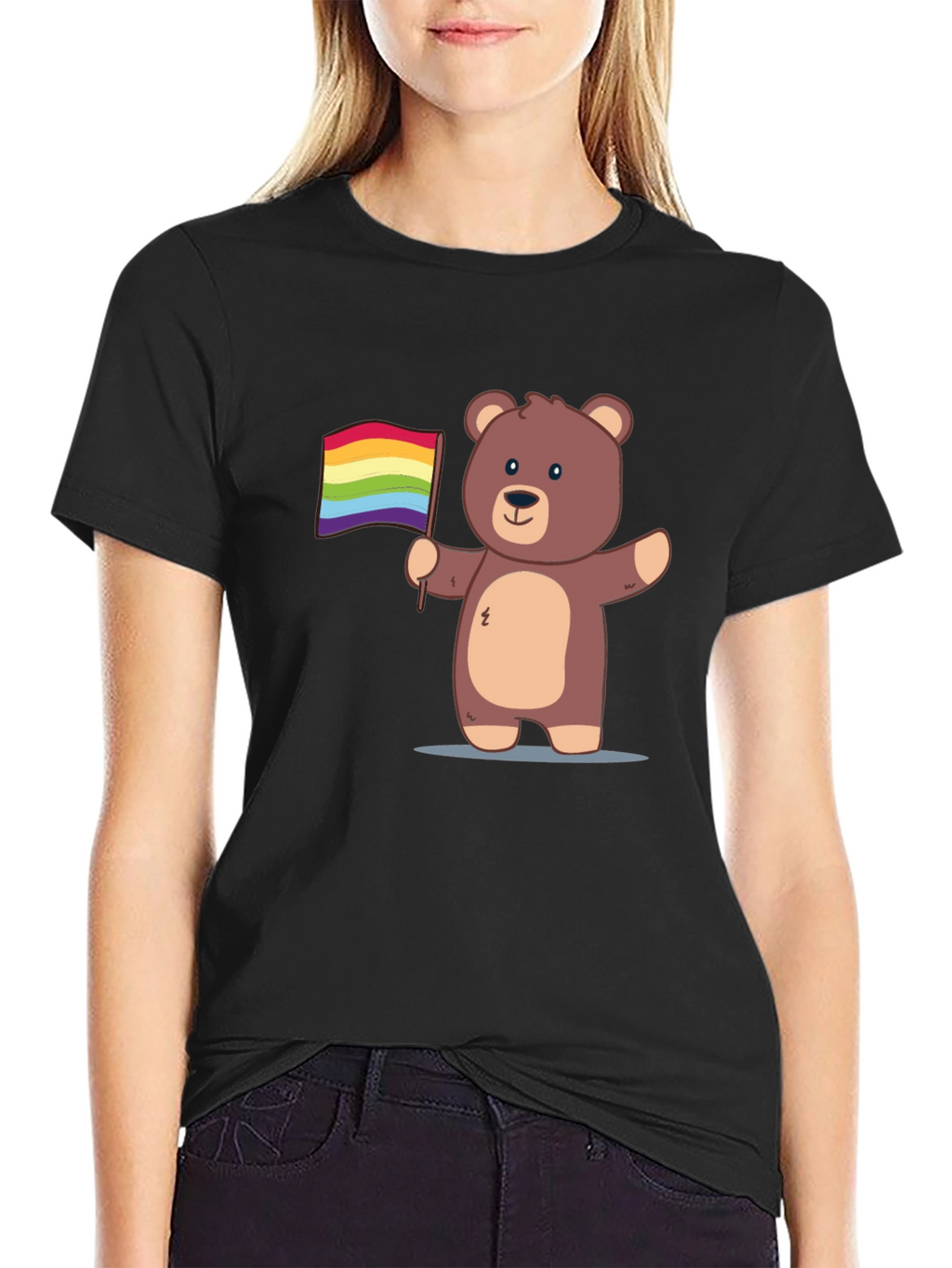 Pride Bear T-Shirt - Cute Cartoon Graphic Tee