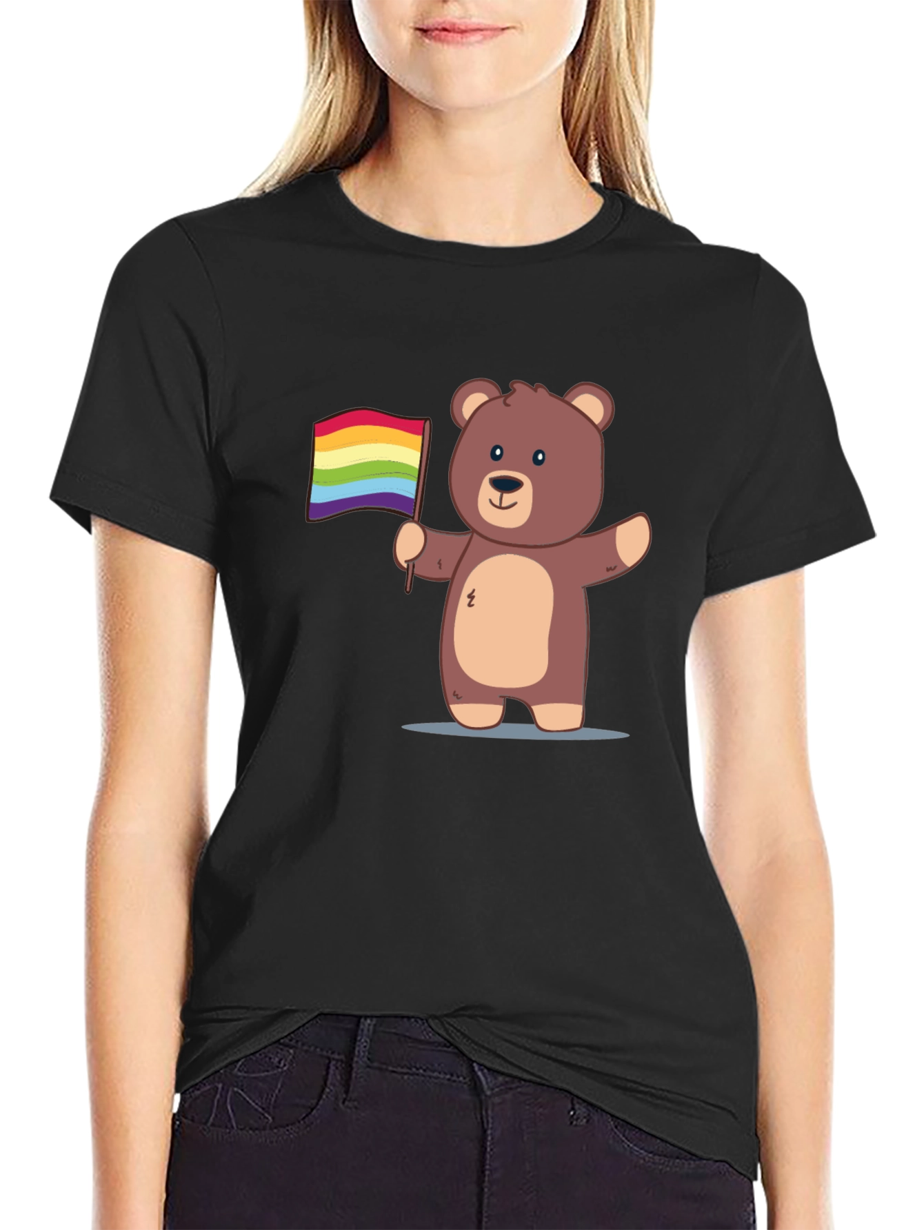 Pride Bear T-Shirt - Cute Cartoon Graphic Tee