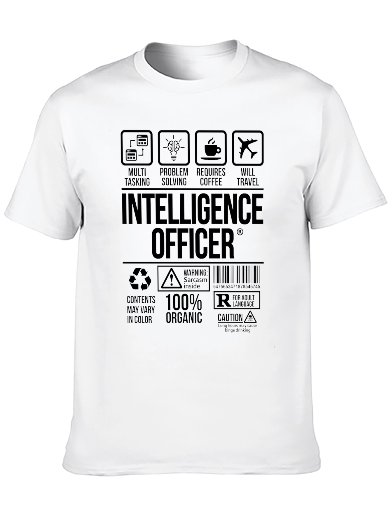 Intelligence Officer T-Shirt - Multi-Tasking Problem-Solving