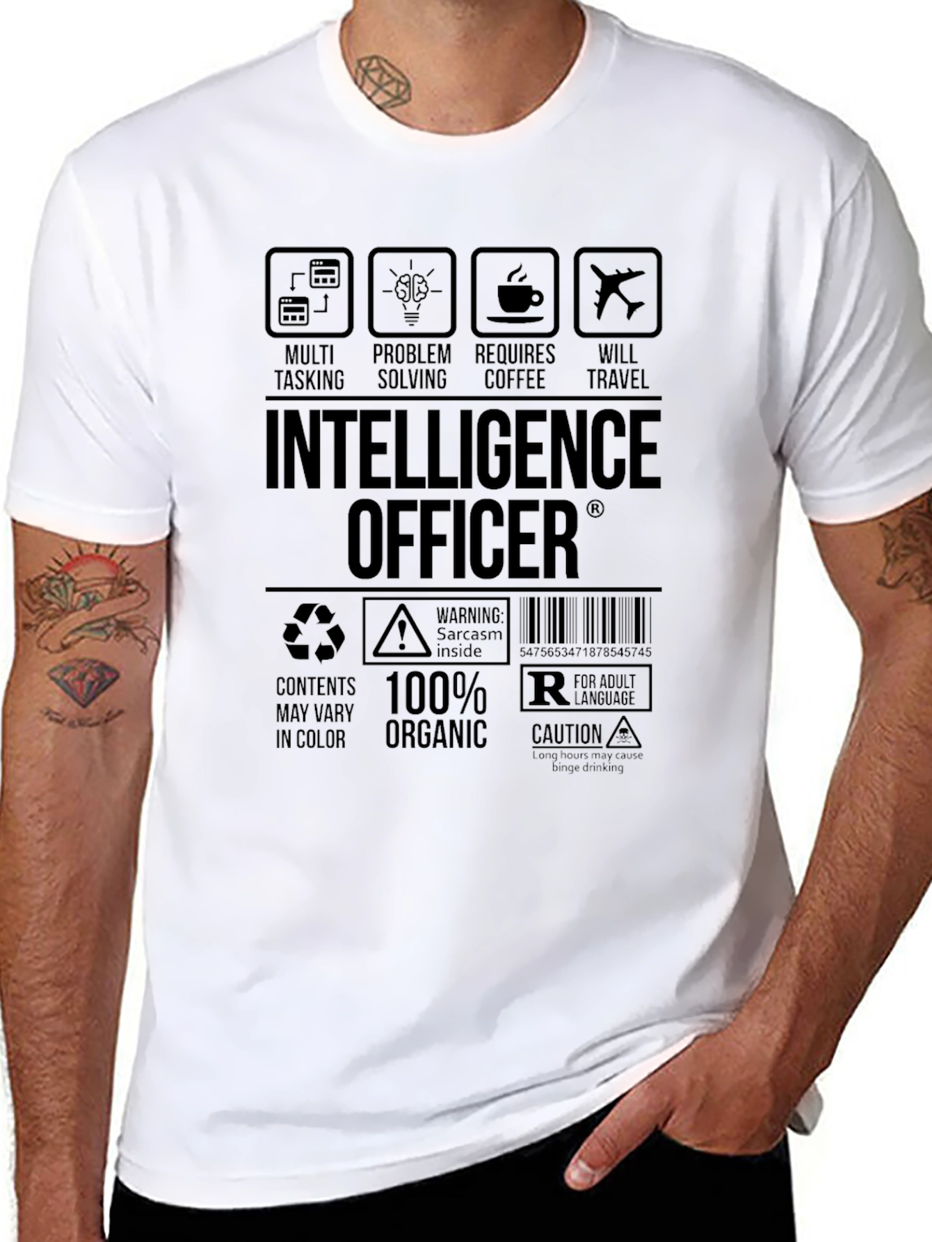 Intelligence Officer T-Shirt - Multi-Tasking Problem-Solving