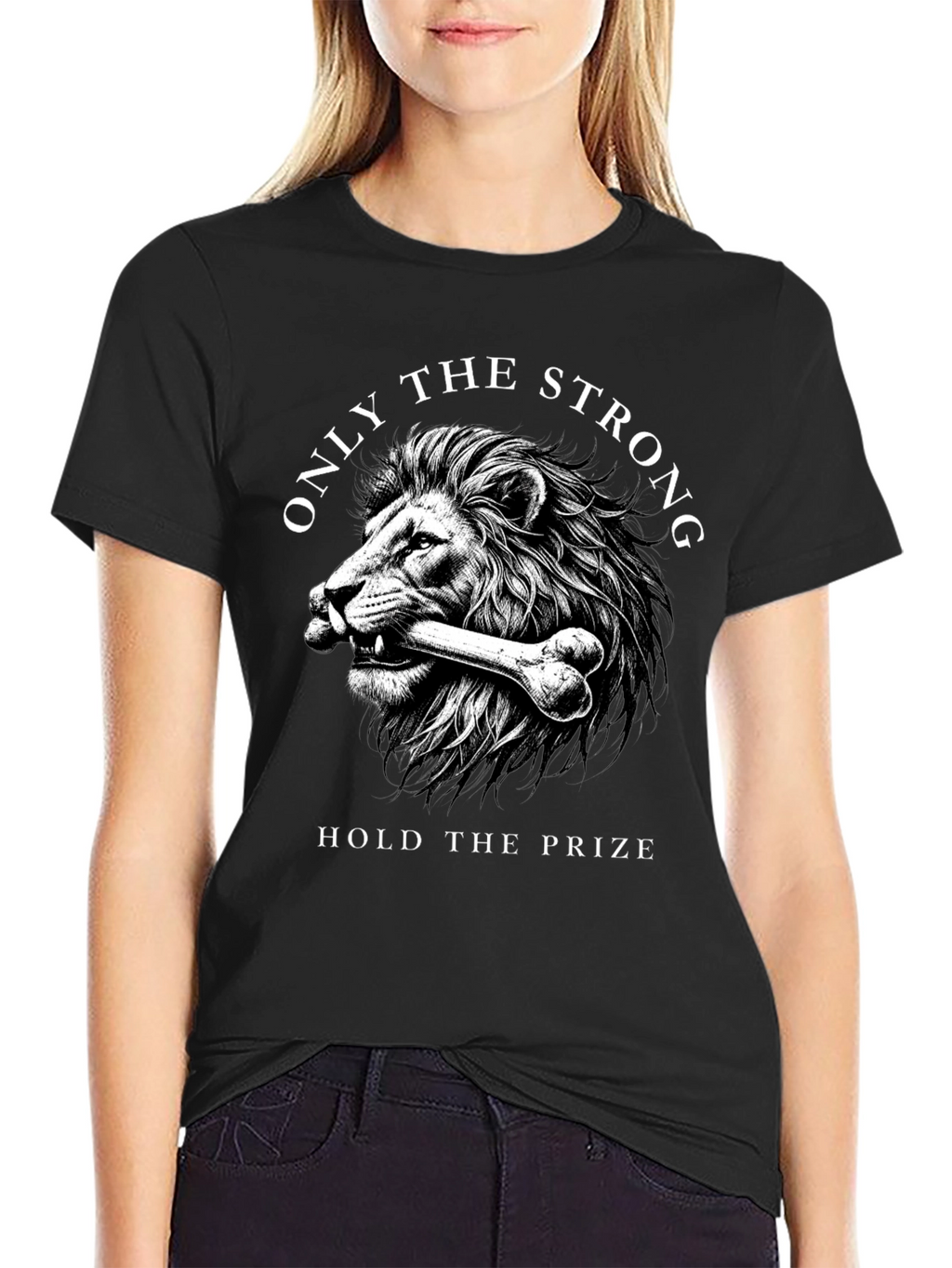 Lion Strength T-Shirt: Hold the Prize