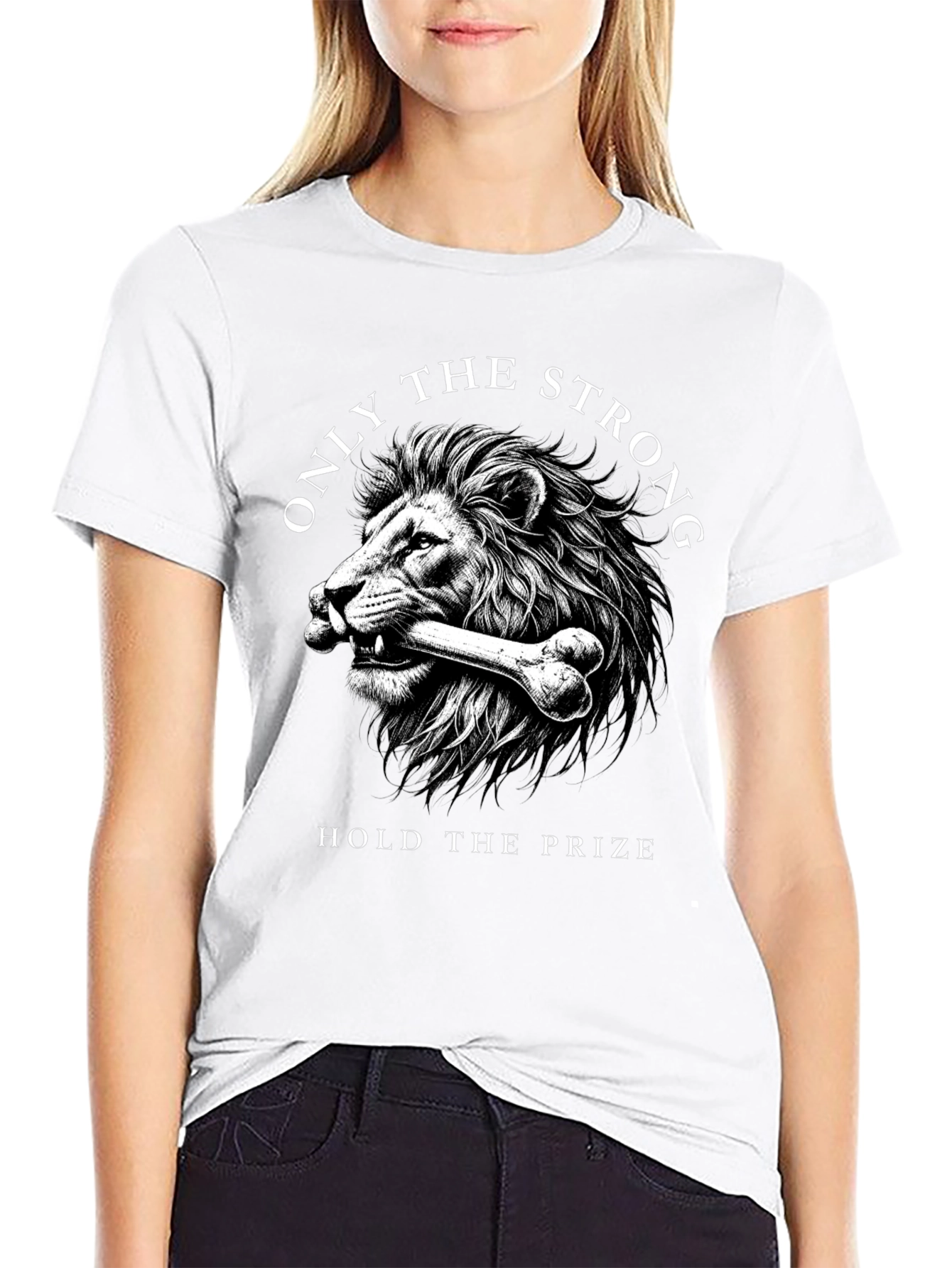Lion Strength T-Shirt: Hold the Prize