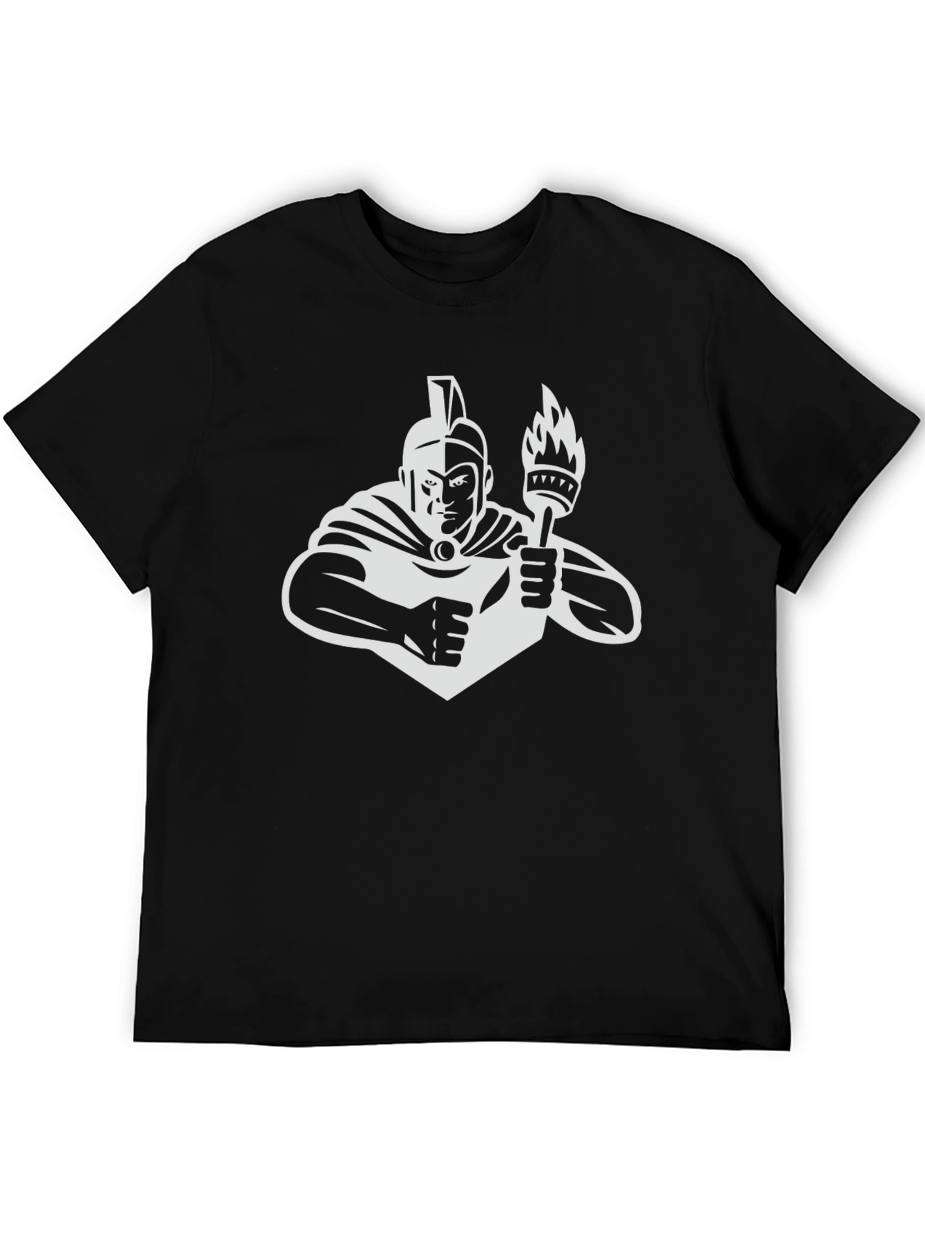 Spartan Torch T-Shirt - Black Graphic Tee