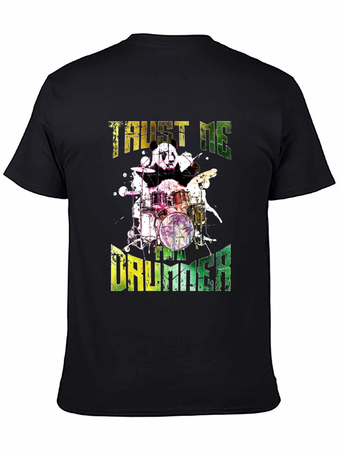 Panda Drummer T-Shirt - Trust Me