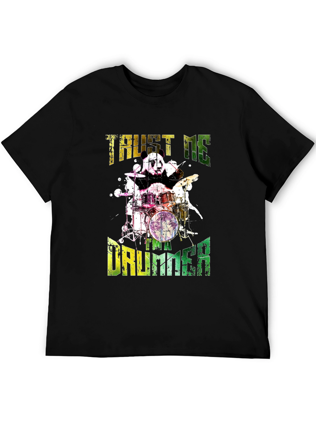 Panda Drummer T-Shirt - Trust Me