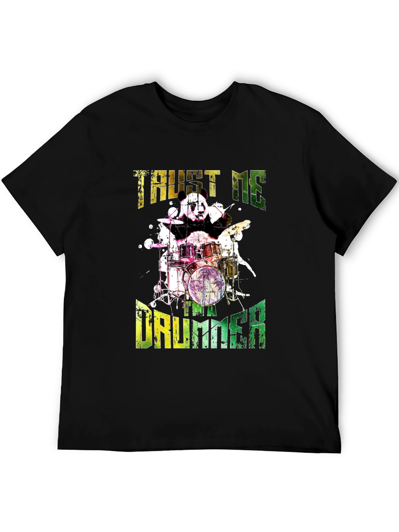Panda Drummer T-Shirt - Trust Me