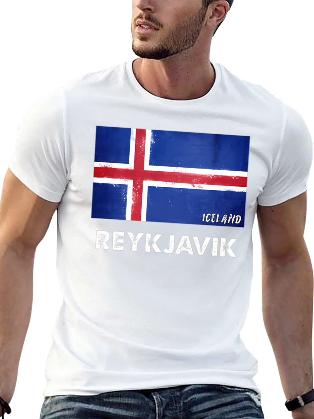 Iceland Flag Reykjavik Graphic T-Shirt