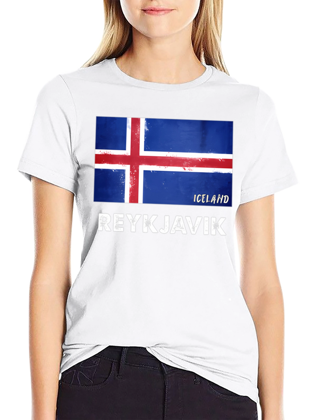 Iceland Flag Reykjavik Graphic T-Shirt