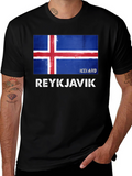 Iceland Flag Reykjavik Graphic T-Shirt