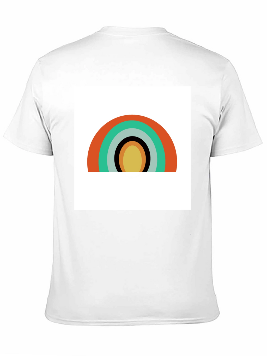 Retro Rainbow Graphic Tee - Modern Style